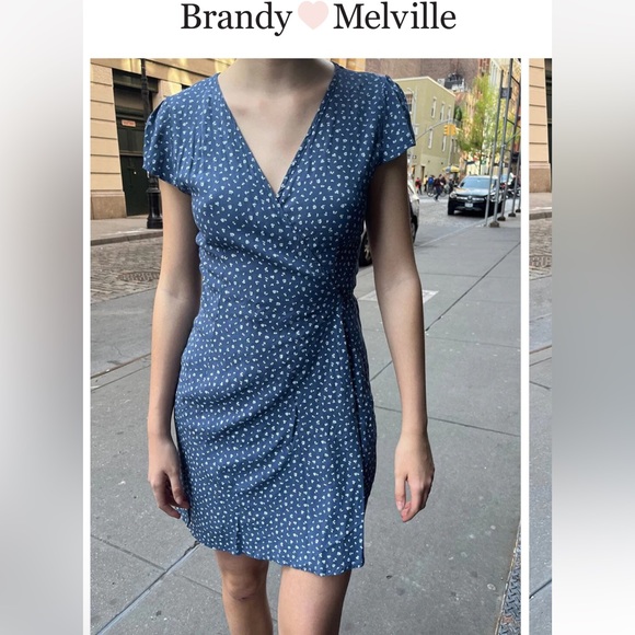 Brandy Melville OS (small) ROBBIE DRESS wrap dress - Picture 1 of 12